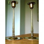 vintage 1900s wmf secessionist candlesticks