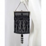 vintage 1920s egyptian revival beaded handbag