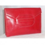 vintage 1940s calf leather clutch