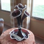 vintage 1940s l g wright epergne