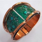 vintage 1950s matisse renoir copper enamel bracelet