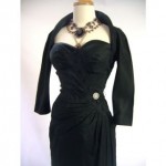 vintage 1950s schiaparelli silk dress