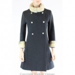 vintage 1960s golet fur trim wool coat