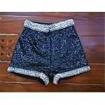 vintage 1960s sequin shorts