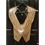 vintage 1970s ferrara for whiting & davis mesh top