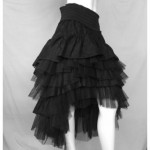 vintage 1980s italian tulle and lace skirt