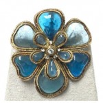 vintage 1984 chanel glass brooch