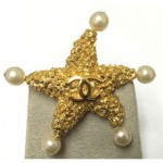 vintage 1990s chanel starfish pin