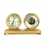 vintage abercrombie & fitch chelsea ship clock barometer