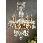 vintage bronze crystal chandelier