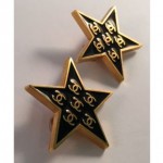 vintage chanel logo star earrings