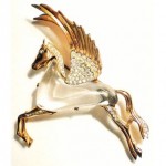 vintage corocraft pegasus brooch