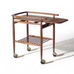 vintage danish modern tea cart