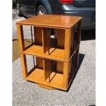 vintage edward wormley for dunbar revolving bookcase