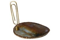 vintage geode slice note holder