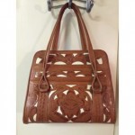 vintage hand tooled mexican leather handbag