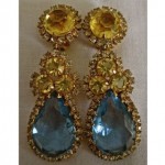 vintage hattie carnegie rhinestone earrings