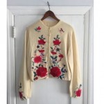 vintage helen bond carruthers applique sweater