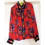 vintage karl lagerfeld chloe silk blouse