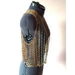 vintage kenneth jay lane body chain vest