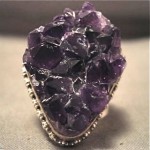 vintage large navajo amethyst ring