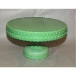 vintage le smith glass cake stand