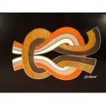 vintage mid-century kipp stewart inlay abstract tray