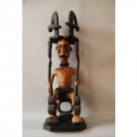 vintage mid-century nigerian shrine figure