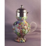 vintage millefiori syrup pitcher