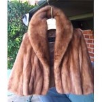 vintage mink stole with pockets