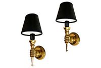 vintage pair andre arbus sconces