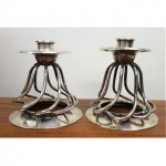 vintage pair william spratling sterling handcrafted candlesticks