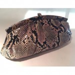 vintage pantera snakeskin clutch