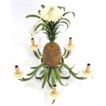 vintage pineapple tole chandelier