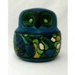 vintage rosenthal netter pottery owl