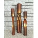 vintage roy markusen brutalist candlesticks