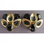 vintage schiaparelli glass earrings