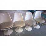 vintage set eero saarinen tulip chairs knoll