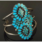 vintage sterling turquoise bracelet