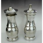 vintage tiffany sterling silver salt and pepper set