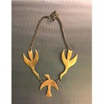 vintage ysl bird necklace