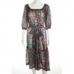 vintage ysl rive gauche silk dress