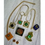 vintage passille sylvestre rafael enamel jewelry lot