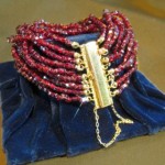 antique 1800s victorian garnet bracelet