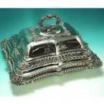 antique 1814 sterling entree dish