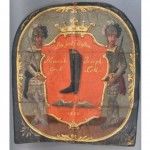 antique 1828 oil painting trade sign