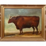 antique 19th century j pollott oil painting