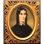 antique 19th century pastel portrait