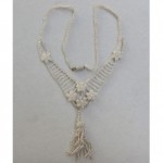 antique 19th century seed pearl tassel necklace