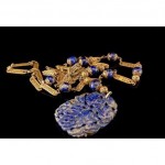 antique chinese lapis lazuli neckace